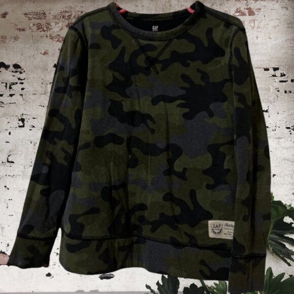 Gap Boys Camouflage Sweatshirt - Picture 1 of 8